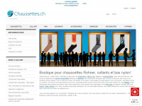 chaussettes.ch Webseite Vorschau