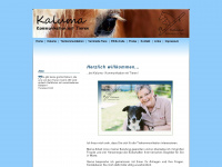 kaluma-tierkommunikation.de Webseite Vorschau