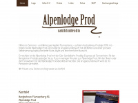 alpenlodge-prod.ch Webseite Vorschau