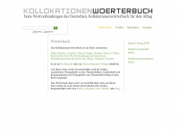 kollokationenwoerterbuch.ch Webseite Vorschau