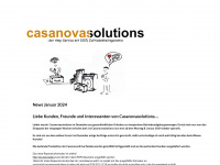 casanovasolutions.ch Webseite Vorschau