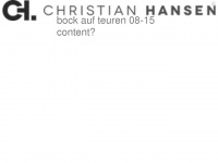 christianhansen.ch Webseite Vorschau