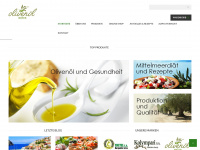 olivenölextra.de Webseite Vorschau