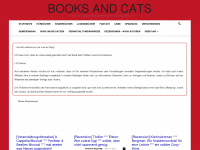 books-and-cats.de Webseite Vorschau