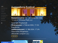 langenberg-festival.com Webseite Vorschau