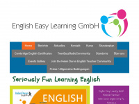 english-easy-learning.com Webseite Vorschau