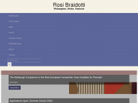 rosibraidotti.com Webseite Vorschau