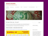 aktuelle-lottozahlen.biz Webseite Vorschau