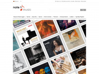 note1-music.com Webseite Vorschau