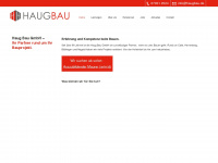 haugbau.de Webseite Vorschau