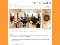 salon-wack.de Webseite Vorschau