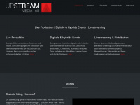 upstream-media.ch Webseite Vorschau