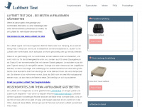 luftbett-test.com Webseite Vorschau