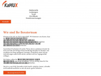 kamux.eu Webseite Vorschau