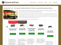 raclettegrilltest.com Webseite Vorschau