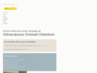 zahnarztpraxis-detterbeck.de Webseite Vorschau