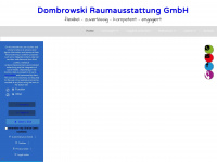 dombrowskiraumausstattung.de Webseite Vorschau