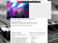 voice-pa.de Webseite Vorschau