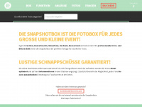 snapshotbox.de Webseite Vorschau