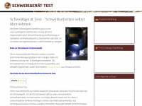 schweissgeraettest.com Webseite Vorschau