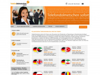 telefondolmetschen-sofort.com Webseite Vorschau