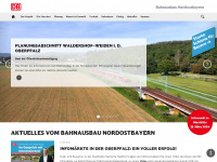 bahnausbau-nordostbayern.de Webseite Vorschau
