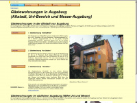 unterkuenfte-altstadt-augsburg.de Webseite Vorschau