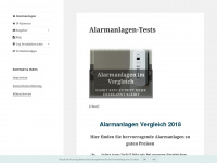 alarmanlagen-tests.org Webseite Vorschau