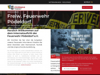 feuerwehr-pödeldorf.de Webseite Vorschau