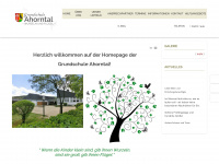 schule-ahorntal.de Webseite Vorschau