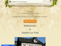 gasthofzurpostsiegen.com Webseite Vorschau