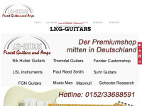 lkg-guitars.de Webseite Vorschau