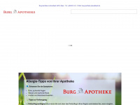 burg-apotheke-alpen.de Webseite Vorschau