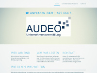 audeo-unternehmensverkauf.de Webseite Vorschau