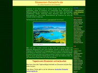 slowenien-reiseinfo.de Webseite Vorschau