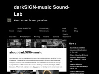 darksignmusic.de Webseite Vorschau