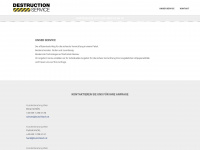 destruction-service.com Webseite Vorschau
