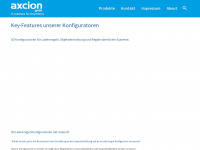 axcion.ch Webseite Vorschau