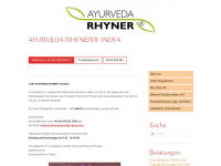 ayurveda-rhyner-indya.com Webseite Vorschau
