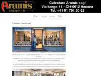 aramiscalzature.ch Webseite Vorschau