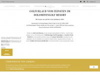 dolomitengolf-resort.com Webseite Vorschau