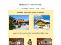 naturhaus-hofstetter.de Webseite Vorschau