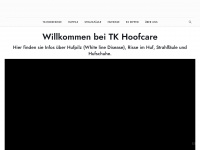 tk-hoofcare.de Webseite Vorschau