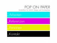 poponpaper.de Webseite Vorschau