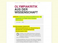 olympiakritik-aus-der-wissenschaft.de Webseite Vorschau