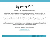 begegnungschor.com Webseite Vorschau