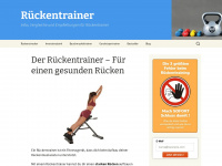 rueckentrainer-tests.de Webseite Vorschau