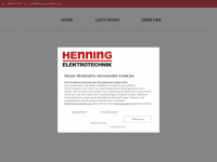 henning-elektro.de Webseite Vorschau