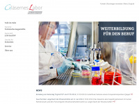 glaesernes-labor-akademie.de Webseite Vorschau