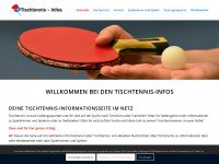 tischtennis-infos.de Webseite Vorschau